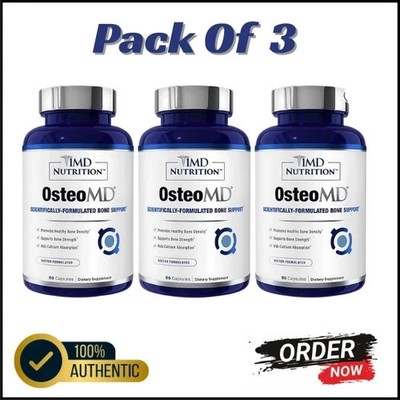 1MD Nutrition OsteoMD Bone Health Support 90 Softgels Pack of 3- EXP-02/2027