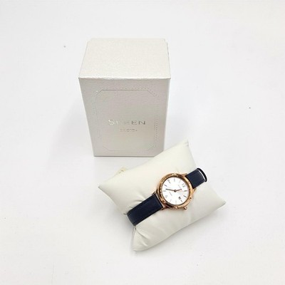 Casio SHE 4533PGL 7BUER Damen Armbanduhr Gold Leder Elegant