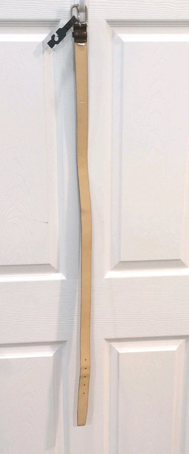 Cintura uomo Coach in pelle marrone F66100 fibbia SS misura 34” 91 4 cm