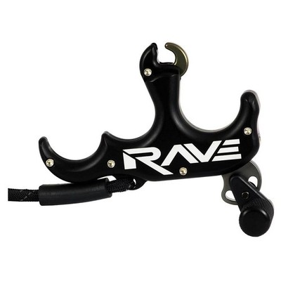 T.R.U. Ball Rave 3 Finger Thumb Release, Black, Adjustable Trigger [TRV3-BK]