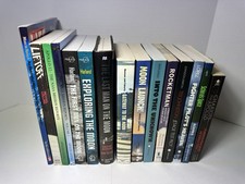 Lot Of 16 Space Astronaut Books NASA Apollo Moon Mission Rocket Pilot 16 Books 