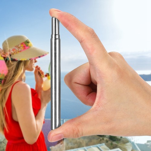 Retractable Reusable Stainless Steel Straw Hole 3 Section Outer Diameter - Afbeelding 11 van 12