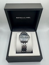 Raymond Weil Tango 5591 Mens Swiss Quartz Watch Black Dial Box Papers Links