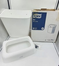 Tork Abfallbehälter 20L Kunststoff weiß Profi Mülleimer Wandmontage %% SALE%%%