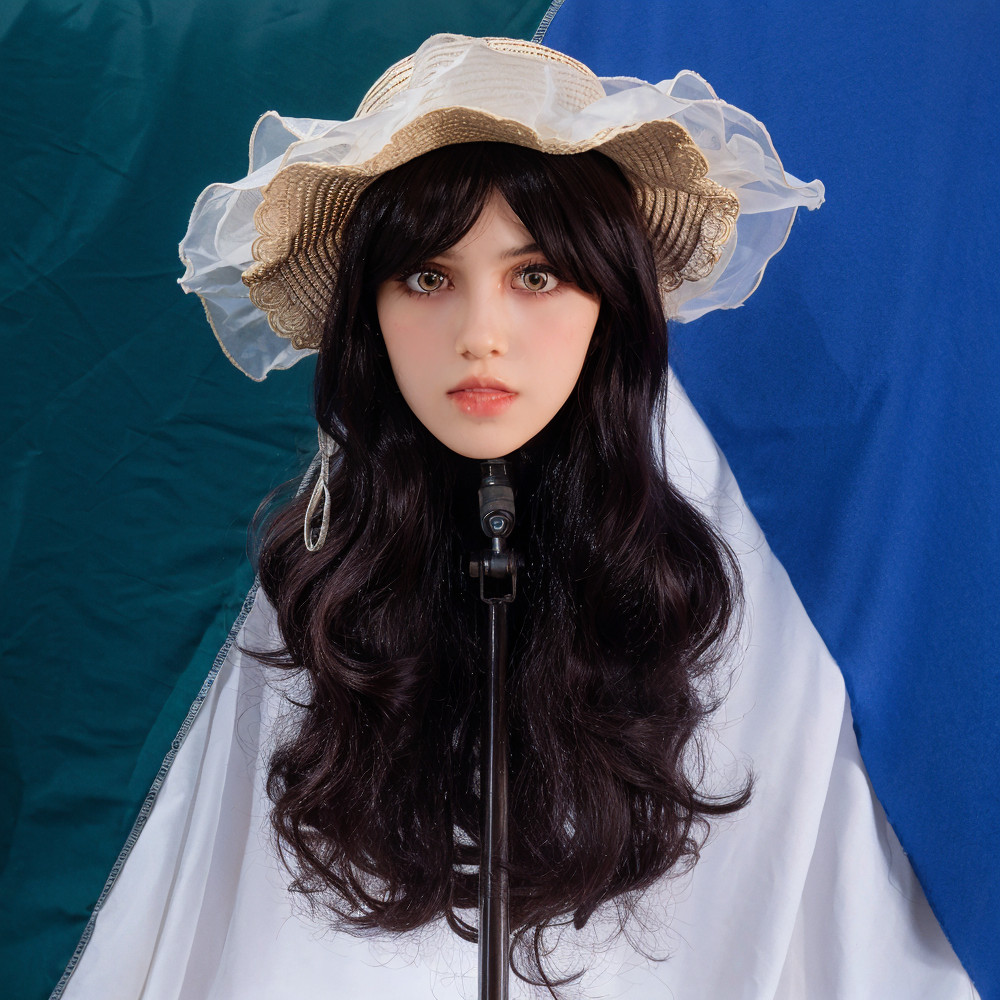 Beauty training, advanced TPE makeup practice mannequine head, with M16 mounting