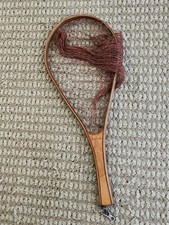 Vintage Handcrafted Wooden Fishing Net USA