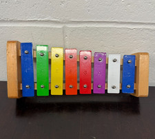 Xylophone for Kids and Toddlers  8 Notes Colorful Wooden no mallet 10"