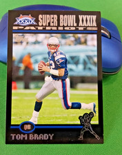 2004 2005 TOM BRADY TOPPS SUPER BOWL ISSUE PROMO BLACK XXXIX  #130/199 NRMT-MT