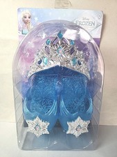 Frozen Elsa Tiara  Shoes Dress-Up Set Imaginative Dress-Up Play 3  6yr Fun Gift