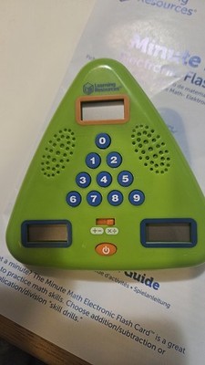 Learning Resources Minute Math Electronic Flash Card Game Quiz