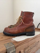 Vintage DANNER Woodsman 6960 Mountain Elk Boots Vibram Soles USA Mens 9d