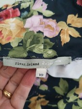 RIVER ISLAND Silky Stretch Floral Leggings  sz 10  Boho Style