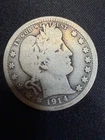 1914-D Barber Silver QUARTER Dollar #2316