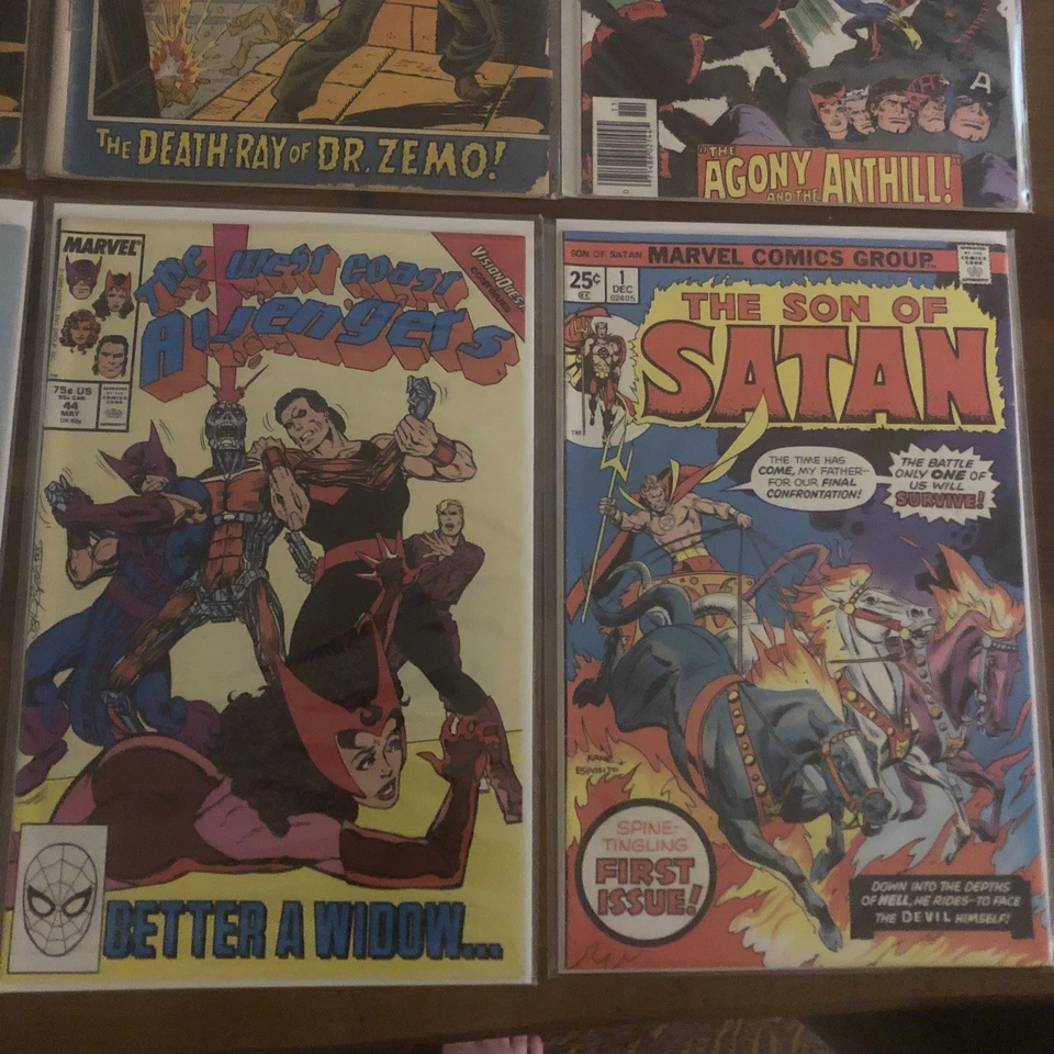 Marvel Comics Lot Of 9 Key Son Of Satan 1 Hawkeye 1 Infinity Crusade 1 Complete - Image 4 of 4