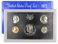 1972 Clad Proof Set U.S. Mint Original Government Packaging OGP