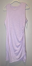 Nine West Ruched Tank Dress Size XL Lilac Color 50% Cotton/50% Modal NWT