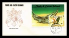 Dr Jim Stamps Turks And Caicos Islands Fdc 1995 $2 Souvenir Sheet Monarch Size