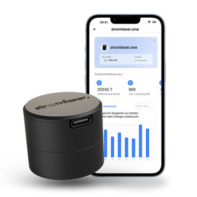 stromleser one   WLAN Stromzähler IR Lesekopf mit App Plug & Play Messgerät