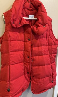AKRIS Punto Wool RED Puffy Vest  Size 10