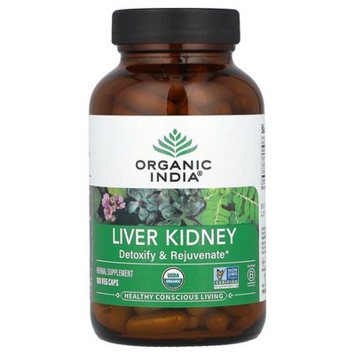 2 X Organic India, Liver Kidney, 180 Veg Caps