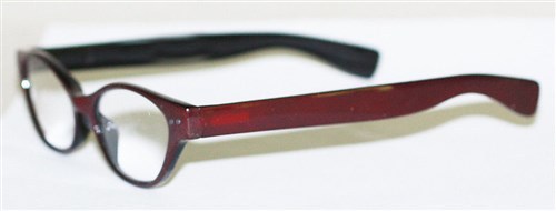 Reading Glasses " FUNKY Chunky FAT Cat Eye " BOLD Cocoa Brown Frame Reader +2.50 - Picture 3 of 3