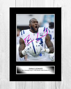 darius leonard autographed jersey