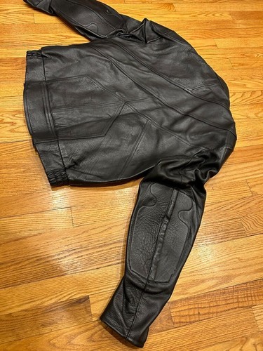 Vintage Vetter Leathers Cafe Racer Leather Motorcycle Jacket Mens Black 48 - Picture 11 of 13