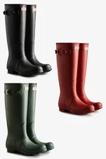 Hunter Women's Original Tall Wellington Rain Boots Waterproof WFT1000RMA
