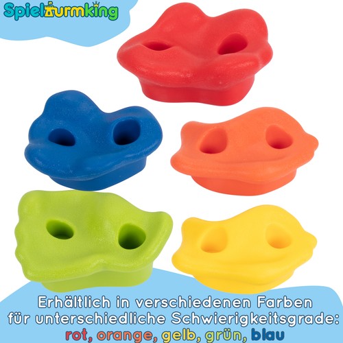 Klettersteine Klettergriffe Sets Spielturm Kletterwand Bouldergriffe 5 - 20Stck. - Bild 5 von 8