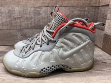 Nike Little Posite Pro GSPure Platinum Grey 644792-005 Youth Sz 5Y Women Sz 6.5