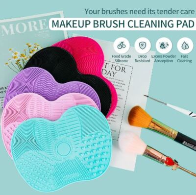 Silikon Reinigungsmatte Make-up und Pinsel Reiniger Kosmetik Pad mit Saugknöpfe