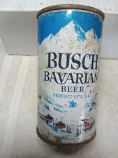 Busch Bavarian Flat top  beer can ,    EMPTY