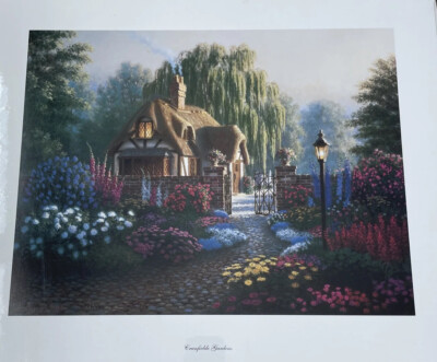 Lisa Burns Art  Cranfielde Gardens  Limited Edition Signed Print
