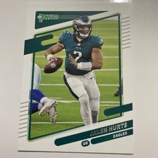 Jalen Hurts Donruss 2021 Panini Donruss Football