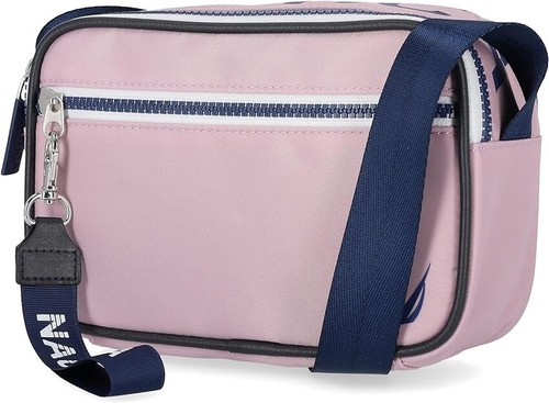 new NAUTICA Logo Crossbody Belt Bag Adjustable Shoulder Strap CN1933 lilac rose - Picture 3 of 4