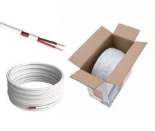 500ft Alarm Security Cable 18/2 Gauge Solid Unshielded CCA Burglar Alarm Wire