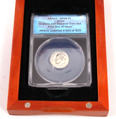 2019-D Roosevelt Dime ANACS SP69 PL First Day of Issue Explore an Discover Coin - Picture 5 of 6