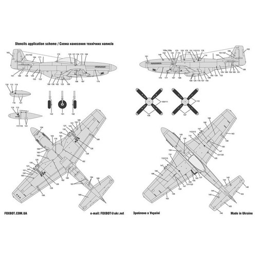 Decals USAF North American P-51 Mustang Nose Art(Part3) FOXBOT 72-053 Scale 1:72 - Picture 14 of 24