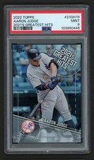 2022 TOPPS AARON JUDGE #21GH19 2021'S GREATEST HITS NEW YORK YANKEES PSA 9 MINT