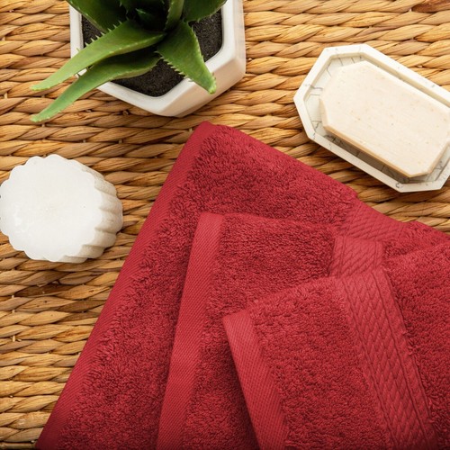Egyptian Cotton Luxury Solid Ultra Soft Washcloth Hand Bath Bathroom Towel Set - Picture 120 of 371