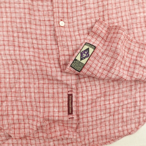 Territory Ahead Shirt Mens 2XL Red Plaid Button Up Linen Hiking Outdoors Work - Picture 4 of 9