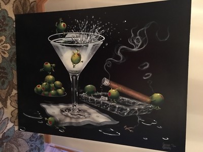 **Michael Godard-"OLIVE PARTY 2"-Olive-Martini-Las Vegas-Party-Fun