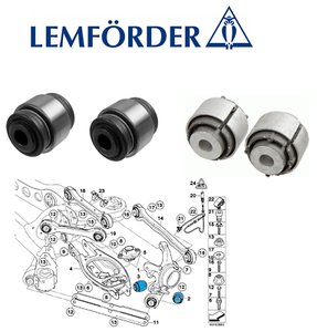 MERCEDES-BENZ GL M R-CLASS Front Axle L+R Control Trailing Arm Bush LEMFÖRDER