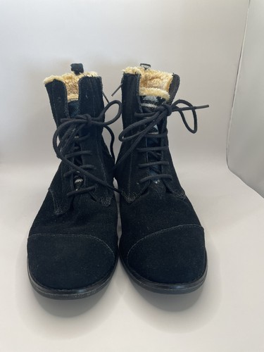 toms botas aztecas gamuza negras talla 5.5 - Imagen 4 de 14