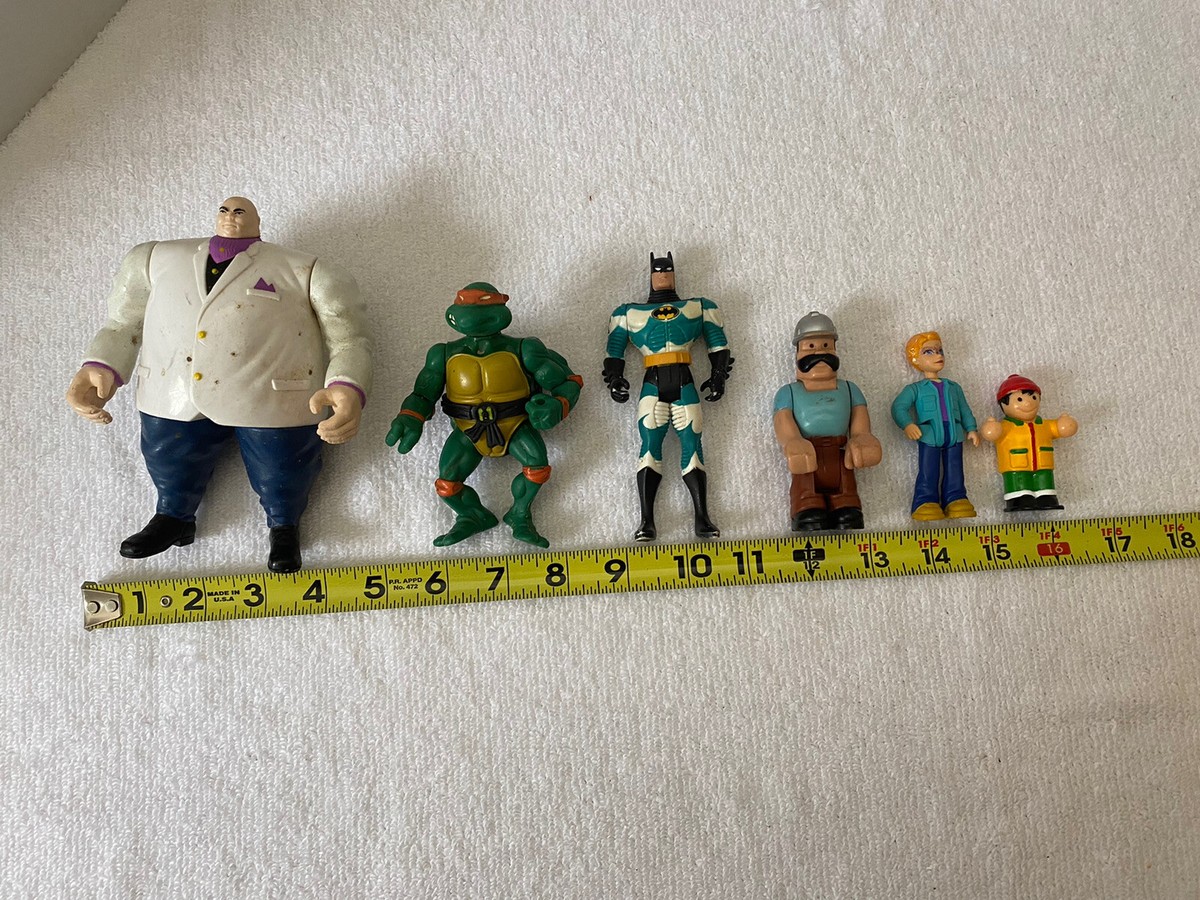 TMNT, Toybiz, Kenner Vtg Action Figures Lot Of 6 Kingpin