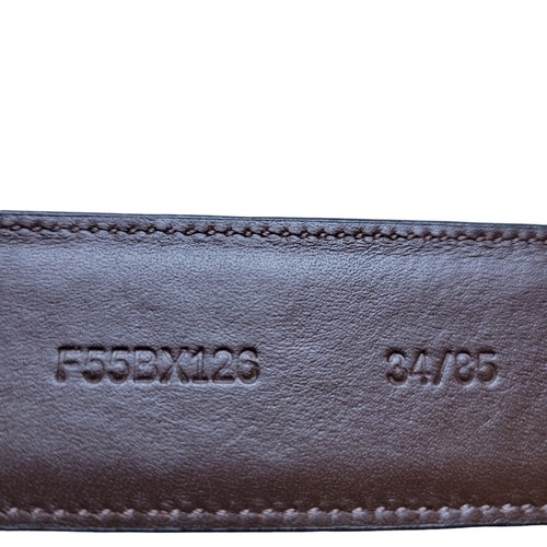 Cremieux 34/85 Men's Full Grain Cowhide Leather Brown Silver Buckle 40.75" Total - Picture 10 of 17