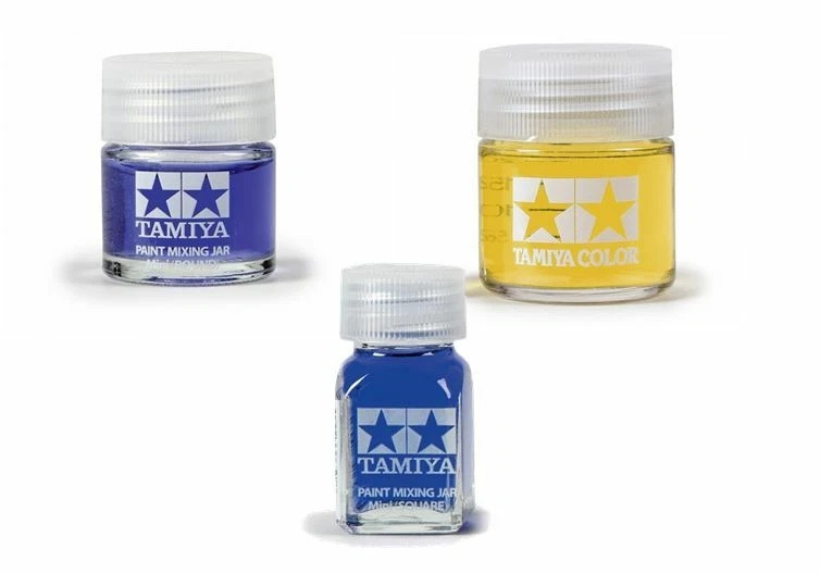 Tamiya Farb-Mischglas rund oder eckig Airbrush