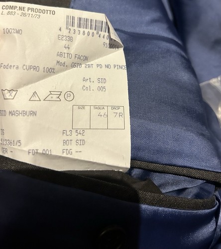 Abrigo Deportivo Sid Mashburn Hombres 36R Gris 2 Botones Forrado Lana Blazer Chaqueta Negocios - Imagen 5 de 11