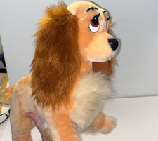 VINTAGE DISNEYLAND WALT DISNEY WORLD LADY AND THE TRAMP DOG LADY PLUSH