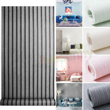 Mix Plain Textured Wallpaper 3D Effect Stripe Wall Paper for Home Bedroom Decor-